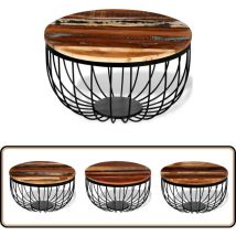 Vidaxl - Table basse Bois de récupération massif - Table Basse Industrielle - Table Basse Design - Table Basse Vintage - Table Basse Artisanale