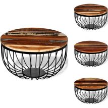 Vidaxl - Table basse Bois de récupération massif - Table Basse Industrielle - Table Basse Design - Table Basse Vintage - Table Basse Artisanale