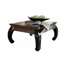 Massivmoebel24 - Table basse 80x80 Bois de récupération laqué Multicolore nature of spirit 71