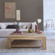 Table basse en teck massif