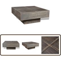 Vidaxl - Table basse carrée Marron foncé Bois massif de manguier - Table Basse - Table D'appoint - Mobilier Vintage - Meubles En Bois - Table