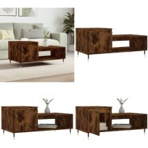 Vidaxl - Table basse Chêne fumé 100x50x45 cm Bois d'ingénierie - Table Basse Design - Meuble Salon - Table D'appoint - Table Coffee - Meubles