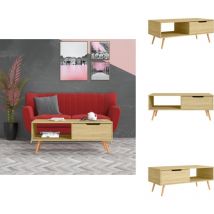 Vidaxl - Table basse Chêne Sonoma 100x49,5x43 cm Bois d'ingénierie - Table Basse - Meuble Salon - Table D'appoint - Bout De Canapé - Bois D'ingénierie