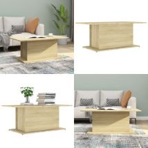 Vidaxl - Table basse chêne sonoma 102x55,5x40 cm bois d'ingénierie - Table Basse - Meuble Salon - Table D'appoint - Table Chêne Sonoma - Bois