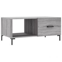 VidaXL Table basse sonoma gris 90x50x40 cm bois d'ingénierie