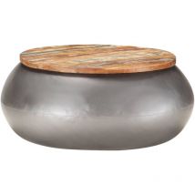 Jinlefu - Furniture Limited - Table basse Gris 68x68x30 cm Bois de récupéra