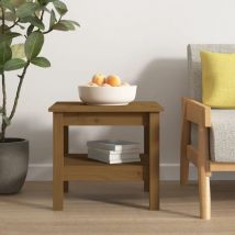 Jinlefu - Furniture Limited - Table basse Marron miel 45x45x40 cm Bois