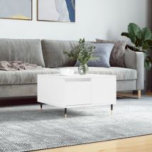 Jinlefu - Furniture Limited - Table basse blanc 55x55x36,5 cm bois