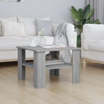 Jinlefu - Furniture Limited - Table basse Sonoma gris 60x60x42 cm Bois