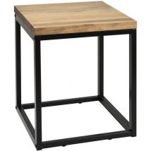 S.d.s - Table basse - Chevet Icub. Style industriel vintage 40x40x48 cm Noir - Noir
