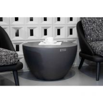 Elementi - chronos Table d'appoint en béton moderne minimaliste 66 x 66 x 30.11 cm