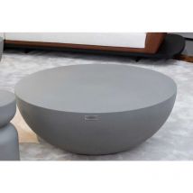 Elementi - chronos Table basse en béton exclusif résistant aux intempéries 107 x 107 x 39.5 cm