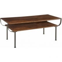 Table basse courbé en manguier