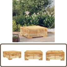 Table basse de jardin 69,5x69,5x31 cm Bois massif de teck - Table Basse Jardin - Meuble De Jardin - Table En Teck - Mobilier De Jardin - Décoration