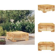 Table basse de jardin 69,5x69,5x31 cm Bois massif de teck - Table Basse Jardin - Meuble De Jardin - Table En Teck - Mobilier De Jardin - Décoration