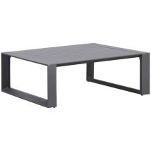 Hesperide - Table basse de jardin carrée Allure graphite 97x97x37cm en aluminium traité époxy - Hespéride
