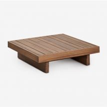 Table basse de jardin carrée Dailin 75x75cm en bois d'acacia Sklum