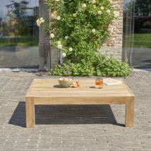 Table basse de jardin en teck 102 cm