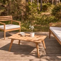 Berah Getah - Table basse de jardin en teck massif