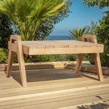 Wanda Collection - Table basse de jardin en teck massif Axel