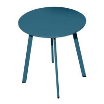 Proloisirs - Table basse de jardin en acier Massai 45 cm Bleu