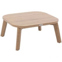 Hesperide - Table basse de jardin rectangulaire Manissa effet bois 60 x 55cm en aluminium - Hespéride
