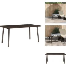 Table basse de jardin rectangulaire marron 40x40x37 cm rotin - Table Basse De Jardin - Tables Basses De Jardin - Table Basse Extérieure - Table Basse
