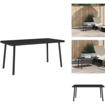 Table basse de jardin rectangulaire noir 80x40x37 cm rotin - Table Basse De Jardin - Tables Basses De Jardin - Table Basse Extérieure - Table Basse
