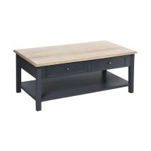 Table Basse Design 4 Tiroirs 'Damiano' 110cm Gris