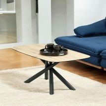 Pier Import - Table basse design en céramique aspect bois lombardie