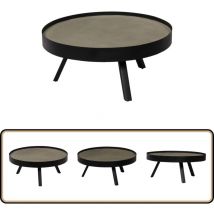 Vidaxl - Table basse Dessus de table en béton 74x32 cm - Table Basse - Table D'appoint - Design Industriel - Béton - Acier