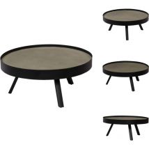 Vidaxl - Table basse Dessus de table en béton 74x32 cm - Table Basse - Table D'appoint - Design Industriel - Béton - Acier