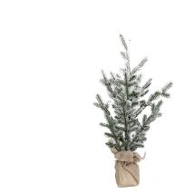 Arbre de Noël avec pot de fleurs