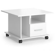 Vicco - Table basse Ender, Blanc, 70 x 70 cm