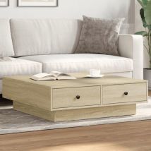 Table basse Chêne sonoma 90x90x28 cm Aggloméré Vidaxl Sonoma oak