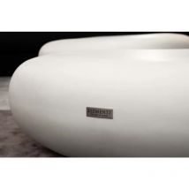 Hawaii Table basse en béton style pierre moderne facile d'entretien 99.4 x 71 x 32.8 cm