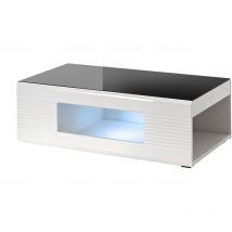 Table basse Koala illuminé led et blanc laqué