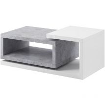 Petits-meubles - Table basse Ilyes Blanc et Béton
