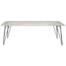 Table basse en ciment et métal Grey