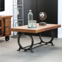 Pier Import - Table basse industrielle vintage bois recyclé leeds