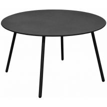 Proloisirs - Table basse jardin ronde en acier Rio 70 cm