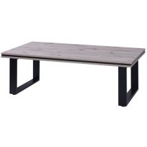 Price Factory - Mesa baja malaga - Color roble Wellington - 135 x 70 x 45 cm