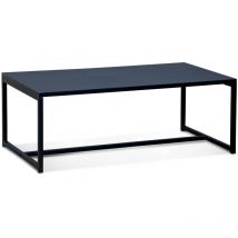 Table basse métal noir 100x50x36cm - Industrielle - pieds en métal. design