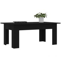 Table basse Table de salon - Table Café Noir 100 x 60 x 42 cm Aggloméré