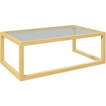Table basse nolan verre et bois