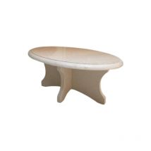 Table Basse Ouessant - Droit/Chanfrein - 70 x 70 x 53 - Lanvignes Antiquaire - COMPTOIR DES PIERRES