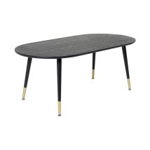 Paris Prix - Table Basse Ovale 'Dipp' 120cm Noir