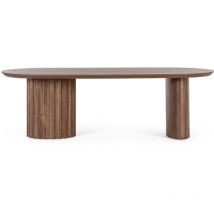 Bizzotto - Table basse ovale en manguier contemporaine L130 - agra