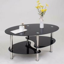 Table basse avec design exclusif noir