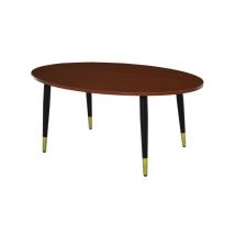 Table basse ovale rochefort Marron